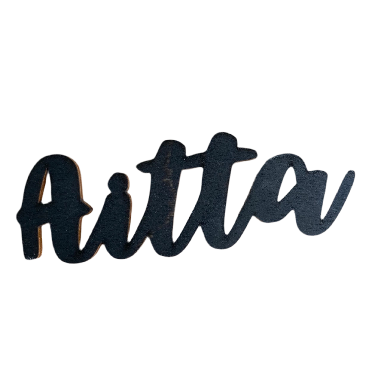 Puinen Aitta-kyltti