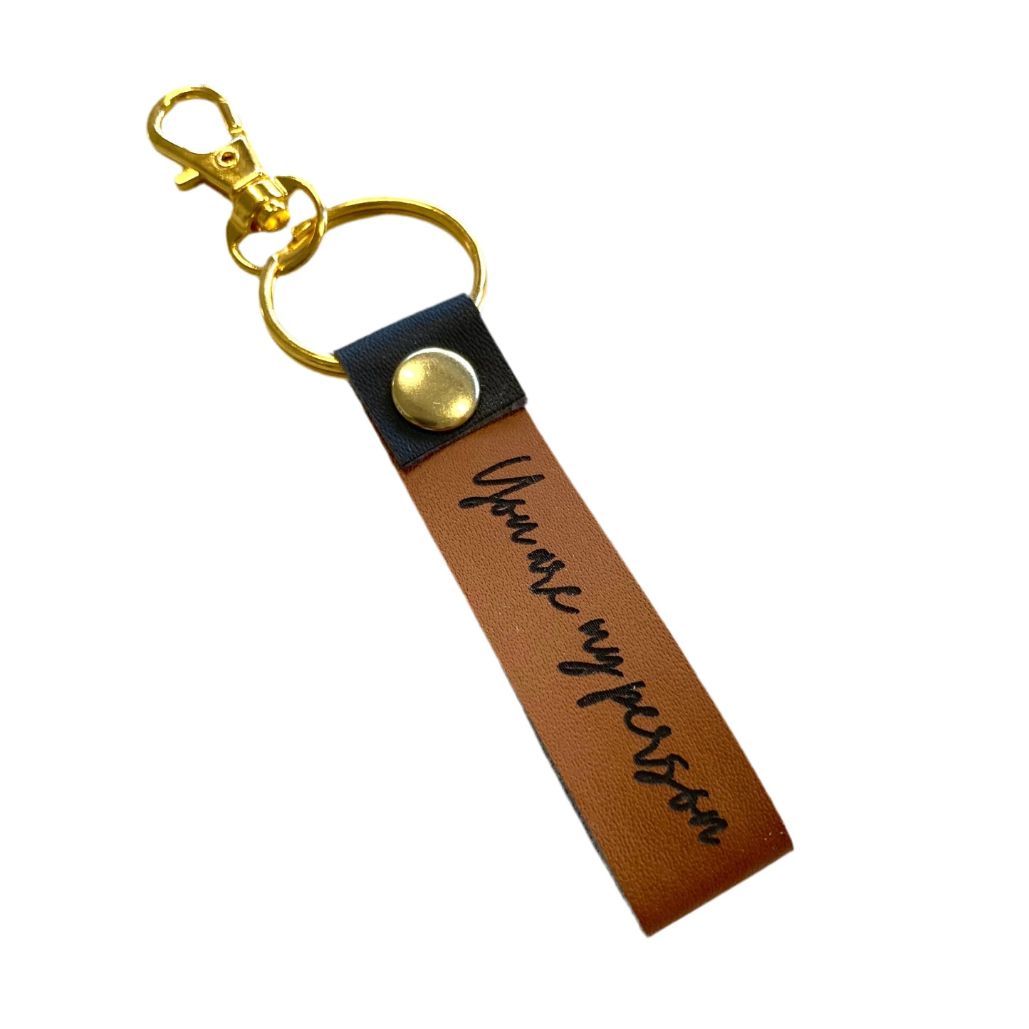 Personoitava You are my person avaimenperä keinonahkasta.