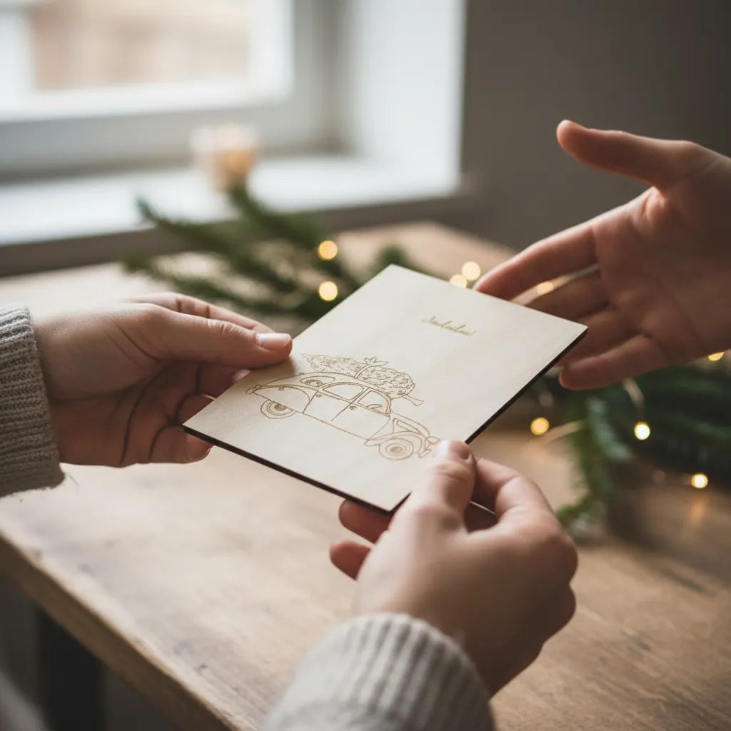 Joulukortti | Kuusenhakureissu