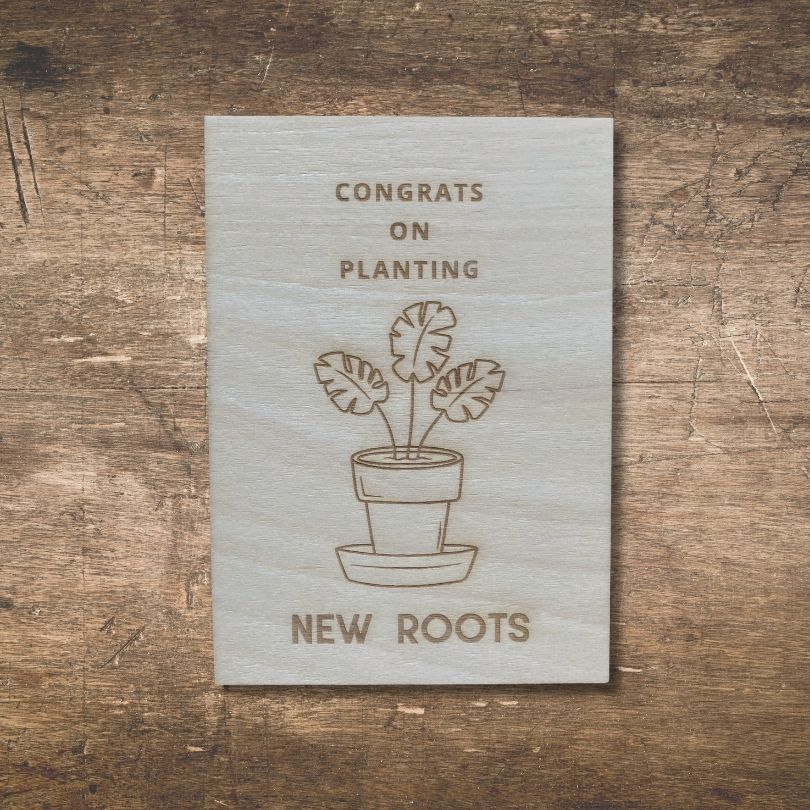 Onnittelukortti | New roots