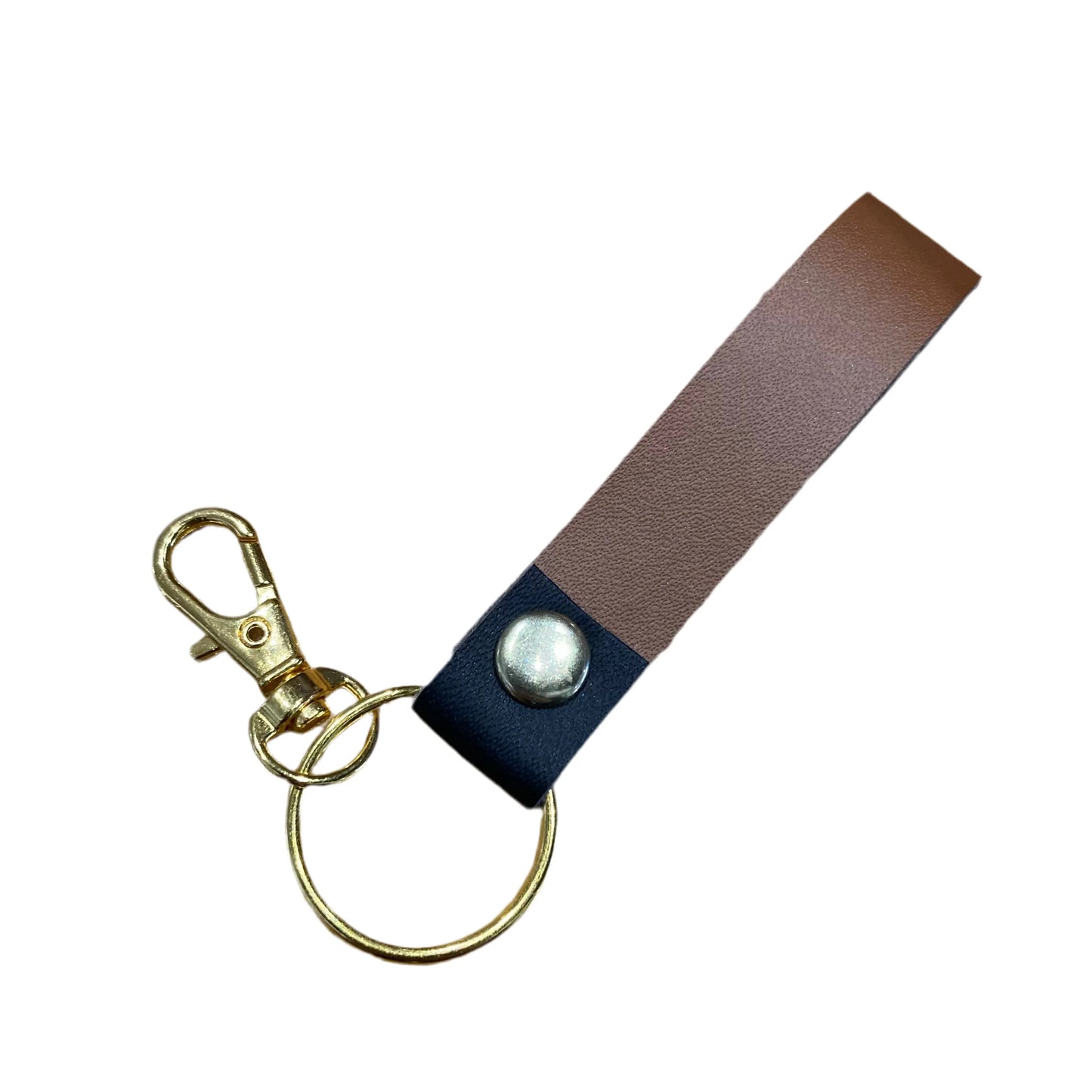 Personoitava keinonahkainen avaimeperä omalla tekstillä.