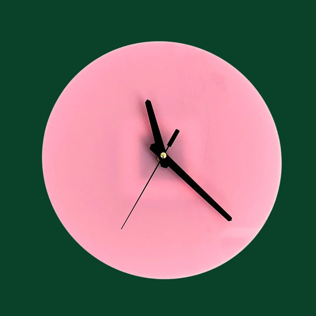 Pinkki seinäkello | Retro vibes