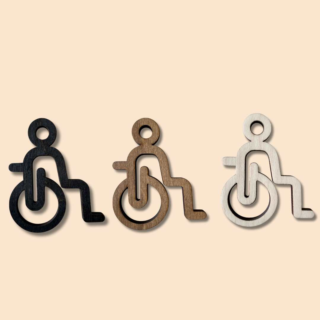 Puiset inva-wc opasteet.