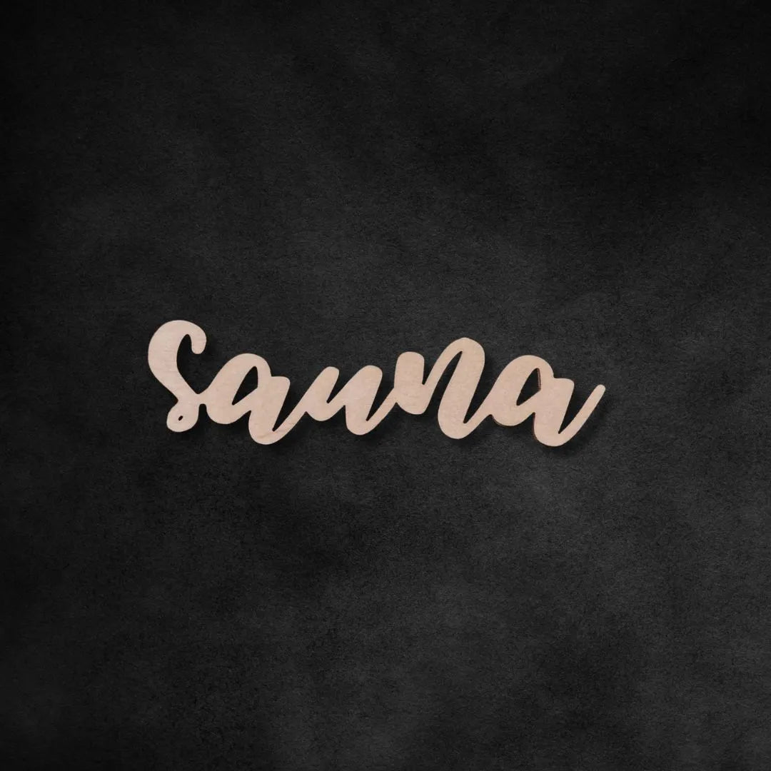 Puinen saunakyltti kodinsisustukseen tai lahjaksi