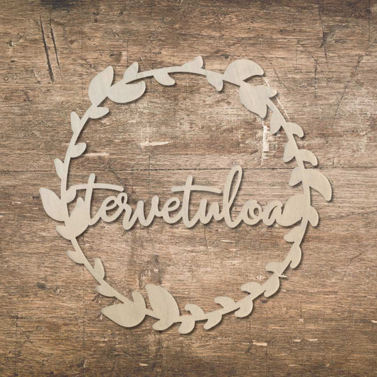 Tervetuloa-kranssi oveen | Seppele