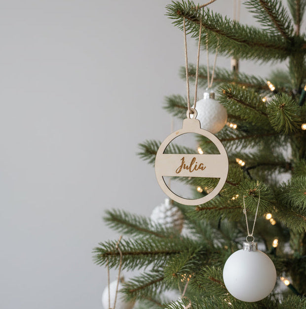 Joulukuusenkoriste omalla nimellä | Mini