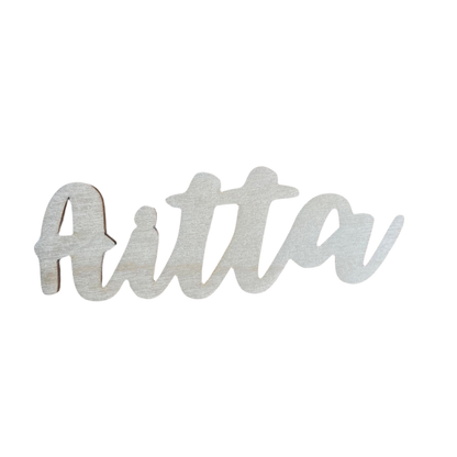 Puinen Aitta-kyltti