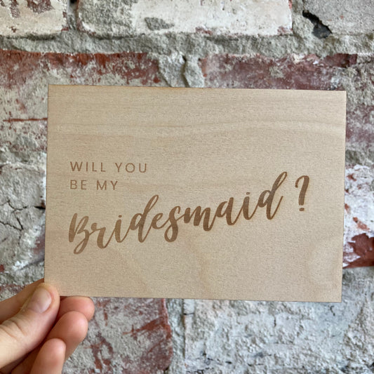 Kaasokortti | Will you be my bridesmaid?