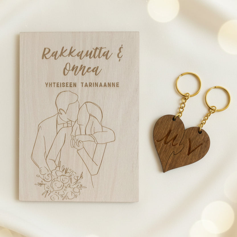 Uniikki personoitu häälahja setti, 