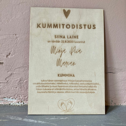 Puinen kummitodistus