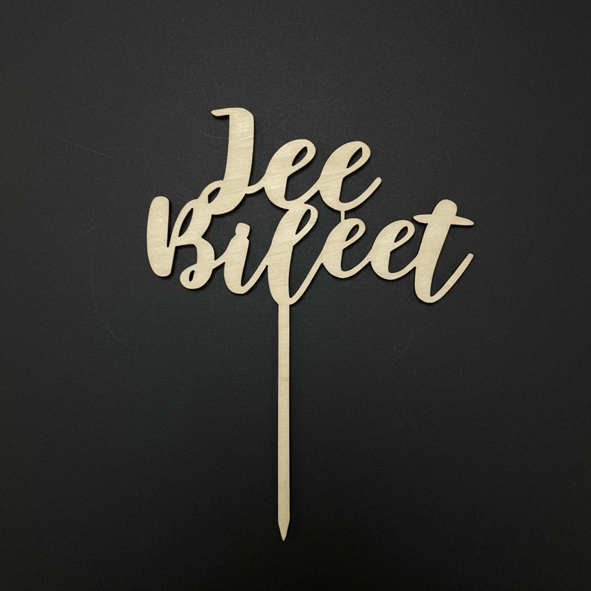 Jee Bileet -kakkukoriste juhlaan.