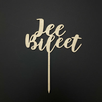 Jee Bileet -kakkukoriste juhlaan.