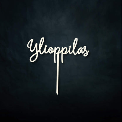 Puinen ylioppilas-kakkukoriste